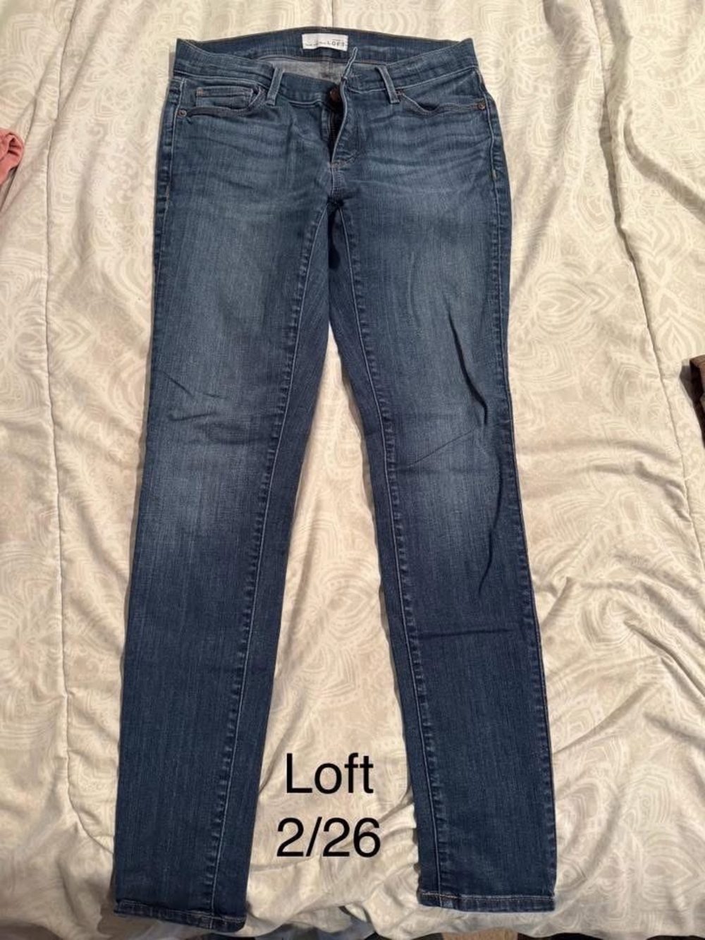 LOFT Women's Medium Blue Skinny Jeans